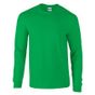 Gildan Adult T-Shirt Ultra-cotton Long Sleeve vert irlande