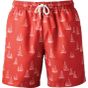 Wombat Short de bain homme washed_coral_nautical_design
