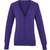 Premier Cardigan col V pour femme purple