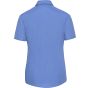 Russell Chemise en Popeline Polyester/Coton classique courtes allongées Femme corporate blue
