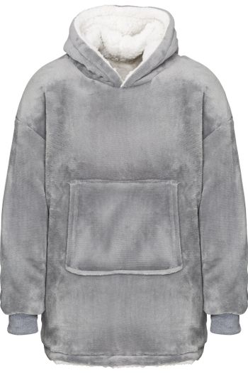 Image produit Le sweat à capuche Ribbon pour enfants de style sherpa, confortable, réversible et oversize