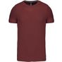 Kariban T-shirt col rond manches courtes homme wine
