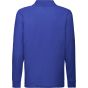 fruit of the loom Kids 65/35 long sleeve polo royal_blue