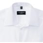 Russell Chemise en Popeline Polyester Coton cintrée manches longues homme white