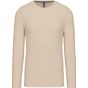 Kariban T-shirt homme manches longues encolure ronde light_sand
