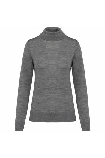 Image produit Pull Mérinos col roulé femme