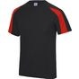 AWDis Just Cool Contrast cool T jet_black/fire_red