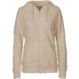 Neutral Ladies Zip Hoodie sand