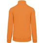 kariban Sweat-shirt col zippé orange