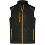 James&Nicholson Men´s Hybrid Vest black/neon_orange