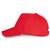 k-up Casquette avec sandwich contrasté - 5 panneaux  red/white