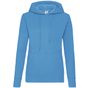 fruit of the loom Classic Hooded Sweat Lady-Fit azure_blue