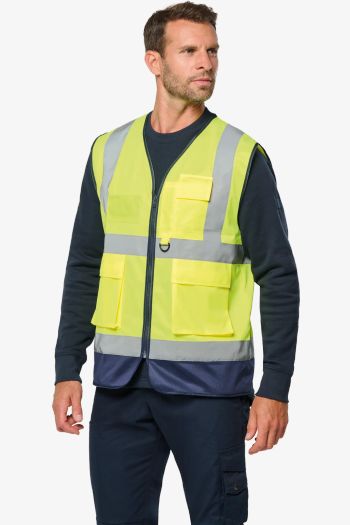 Image produit Gilet de sécurité haute visibilité recyclé avec zip unisexe