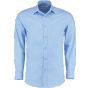 Kustom Kit Poplin Shirt Long Sleeve Light blue