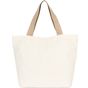 Kimood Grand sac shopping recyclé à fond plat ecume/hemp