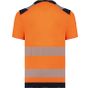WK Designed To Work T-shirt de sécurité recyclé manches courtes unisexe hi_viz_orange/navy