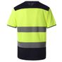 yoko T-Shirt bicolore hi-vis hi_vis_yellow/navy