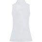 Henbury Ladies' sleeveless coolplus polo shirt white