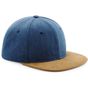 Beechfield Snapback à visière en daim denim_blue