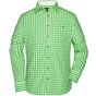 James&Nicholson Men´s Traditional Shirt green/white