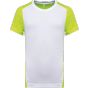 ProAct T-shirt de sport écoresponsable bicolore homme white/fluorescent_yellow