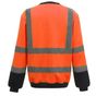 Yoko Sweat-shirt haute visibilité col rond hi_vis_orange/navy