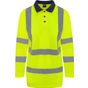 Pro RTX High Visibility Polo manches longues à visibilité renforcée hv_yellow/navy