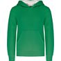 Kariban Sweat-shirt capuche contrastée enfant light_kelly_green/white