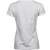 tee jays Women's luxury v-neck tee white