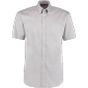 Kustom Kit Premium Oxford Shirt Short Sleeve Silver grey