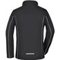 James&Nicholson Ladies´ Zip-Off Softshell Jacket black/silver