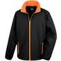 result Printable softshell - black/orange - M