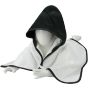 A&R Serviette à capuche pour bébé Babiezz® White / Black / Black