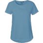 Neutral Ladies Roll Up Sleeve T-Shirt dusty_indigo