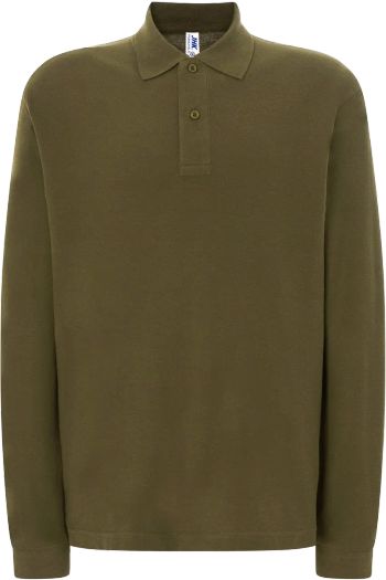 Man regular long sleeve polo