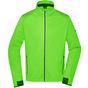 James&Nicholson Men´s Sports Softshell Jacket bright_green/black