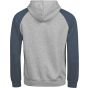 Tee Jays Unlabeled Two-tone Hooded Sweatshirt heather_grey/ink