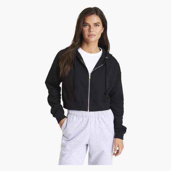 Women's fashion cropped Zoodie AWDis Just Hoods