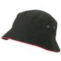 Myrtle Beach Fisherman Piping Hat black/red