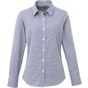 Premier Chemise à micro-carreaux vichy et manches longues pour femme navy/white