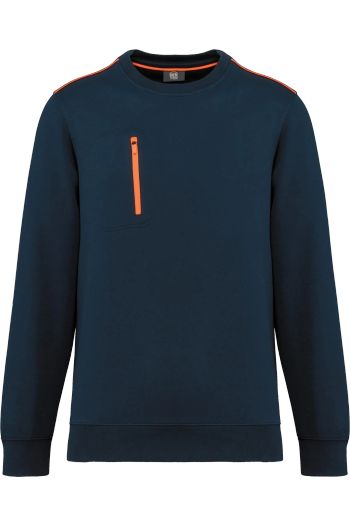 Image produit Sweat-shirt Day To Day zip poche contrastée unisexe
