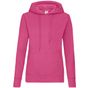 fruit of the loom Classic Hooded Sweat Lady-Fit fuchsia