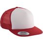 K-up Casquette Trucker classique - 5 panneaux white/red