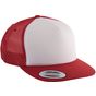 k-up Casquette Trucker classique - 5 panneaux white/red