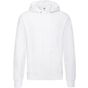 fruit of the loom Classic Hooded Sweat white