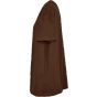Build Your Brand Ladies Oversized Boyfriend Tee Chocolate brown