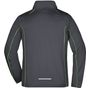 James&Nicholson Men´s Zip-Off Softshell Jacket iron_grey/green