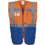 yoko Gilet multifonction haute visibilité hi_vis_orange/royal_blue