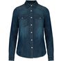 kariban Chemise denim manches longues femme - blue_jean - M