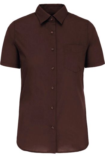 Image produit Chemise popeline polycoton manches courtes entretien facile femme